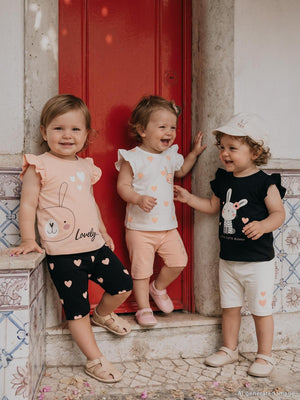 Civil Baby Tavşan Baskılı 3'lü Set  2'li 6-18 Ay Takım