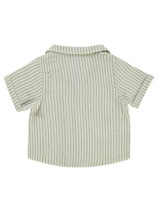 Pierre Cardin Çizgili 2-5 Yaş Gömlek - Mavi