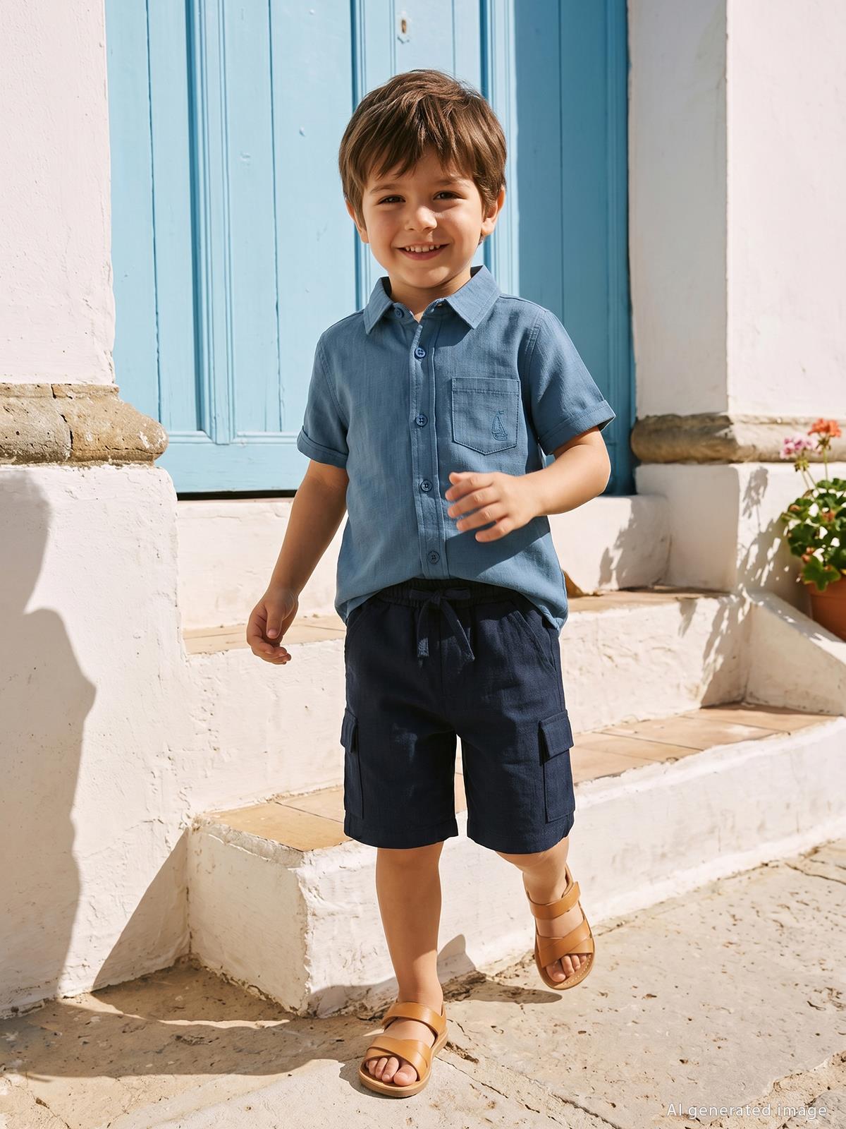 Pierre Cardin Kargo Cepli 2-5 Yaş Kapri - Mavi