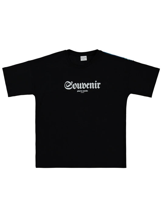 Pierre Cardin Souvenir Baskılı 6-9 Yaş Tişört - Siyah