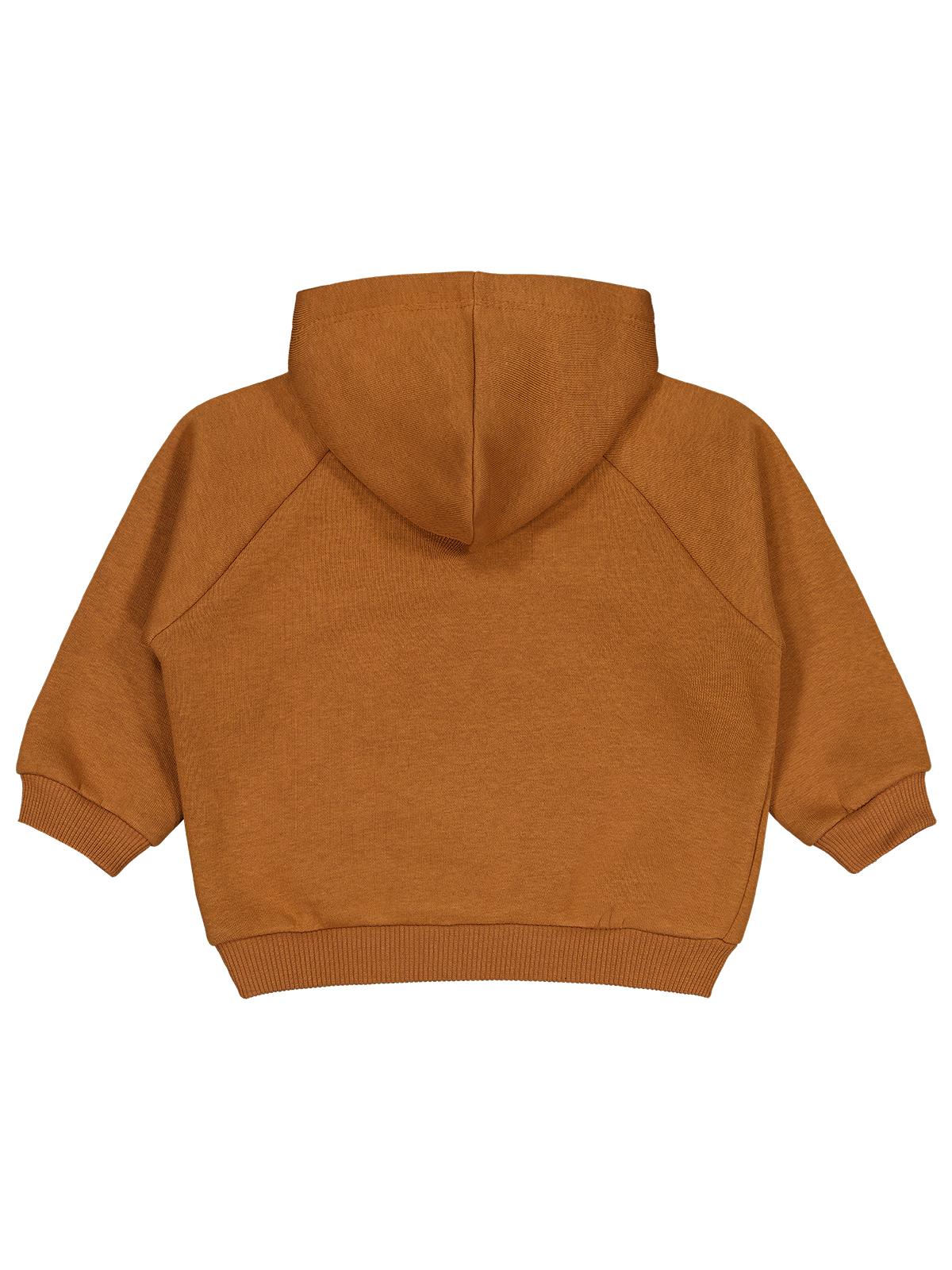 Civil Baby Keep Smiling Etiketli Basic 6-18 Ay Sweatshirt - Kahverengi