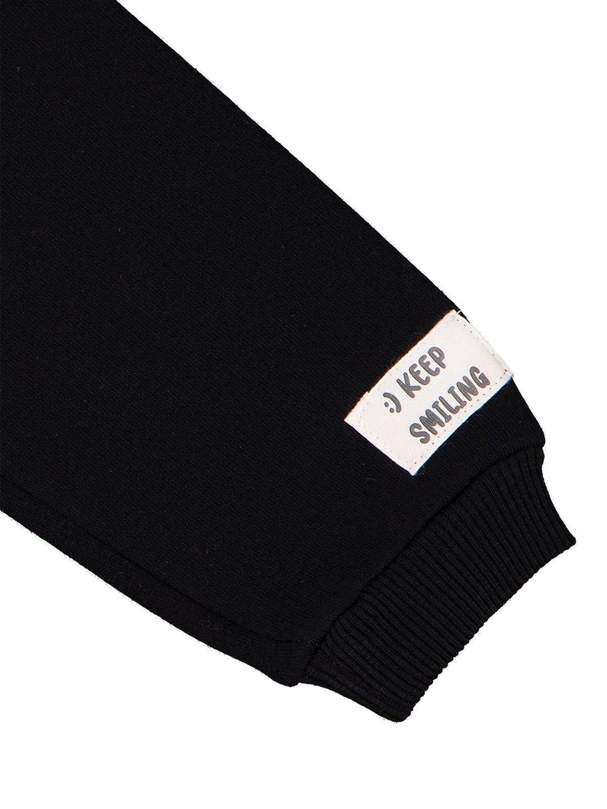 Civil Baby Keep Smiling Etiketli Basic 6-18 Ay Sweatshirt - Kahverengi
