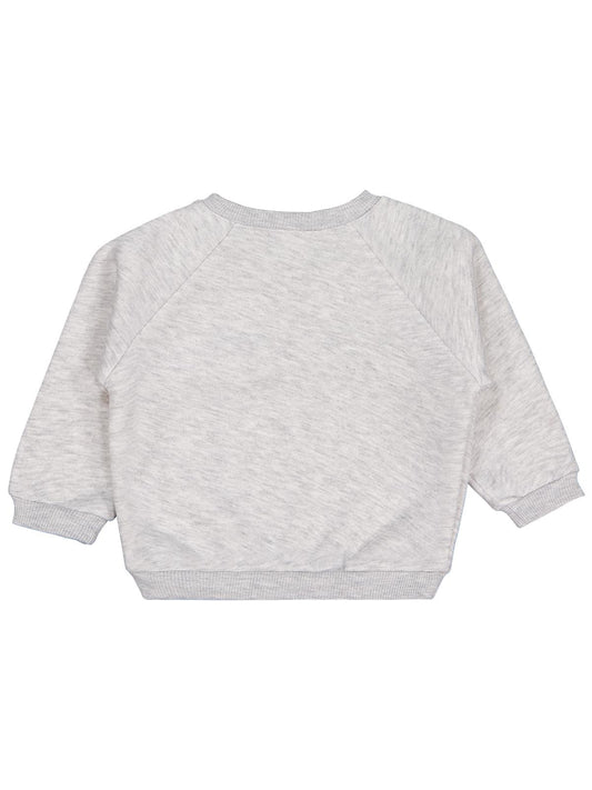 Civil Baby Keep Smiling Etiketli Basic 6-18 Ay Sweatshirt - Gri