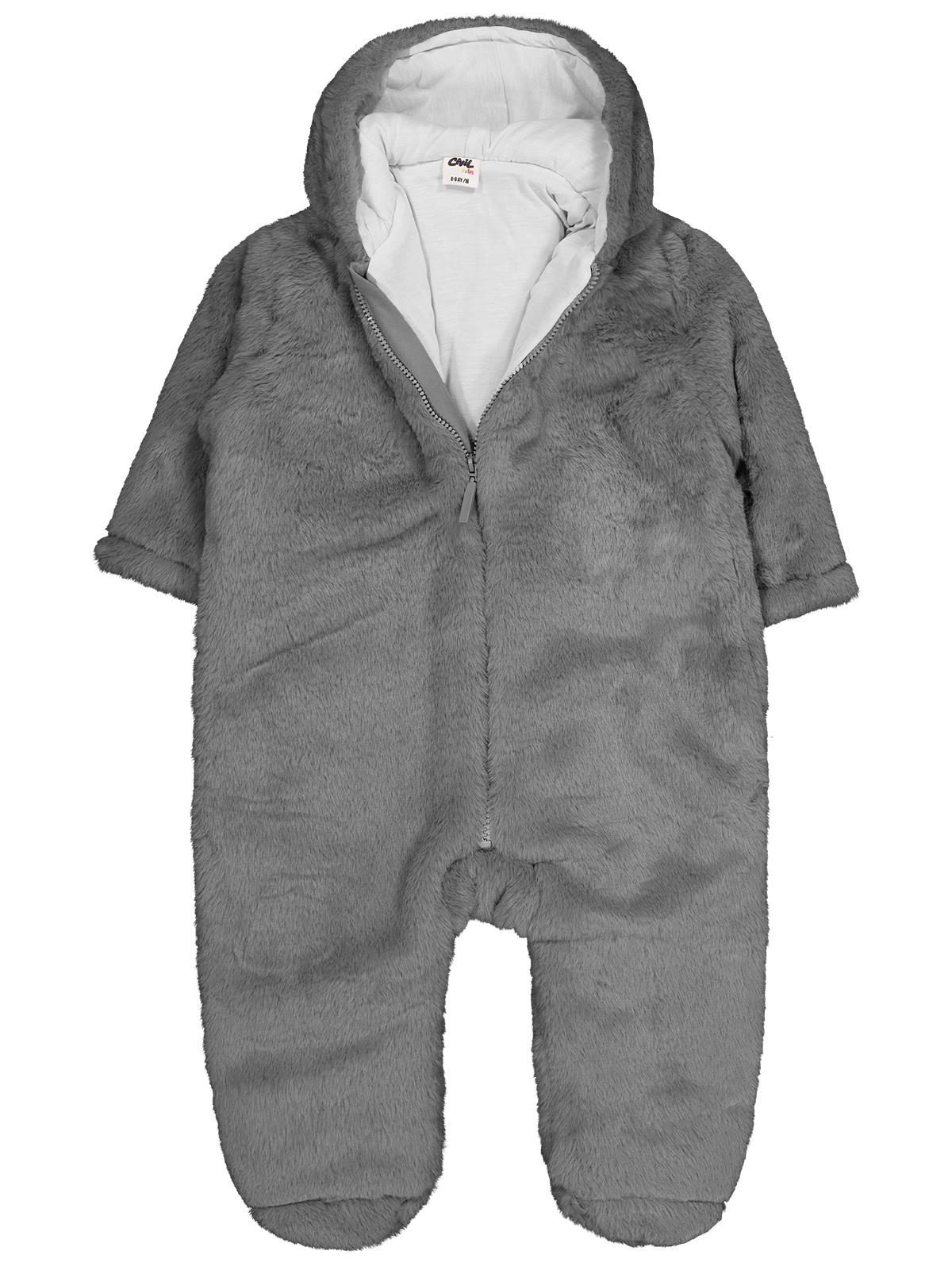 Civil Baby Kapüşonlu 6-18 Ay Astronot - Gri