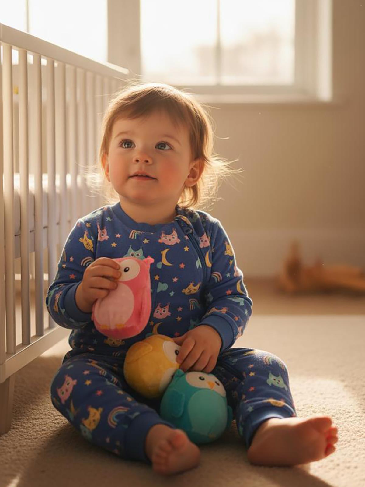 Civil Baby Gökkuşağı Empirme 90 Gr  Uyku Tulumu - Mavi