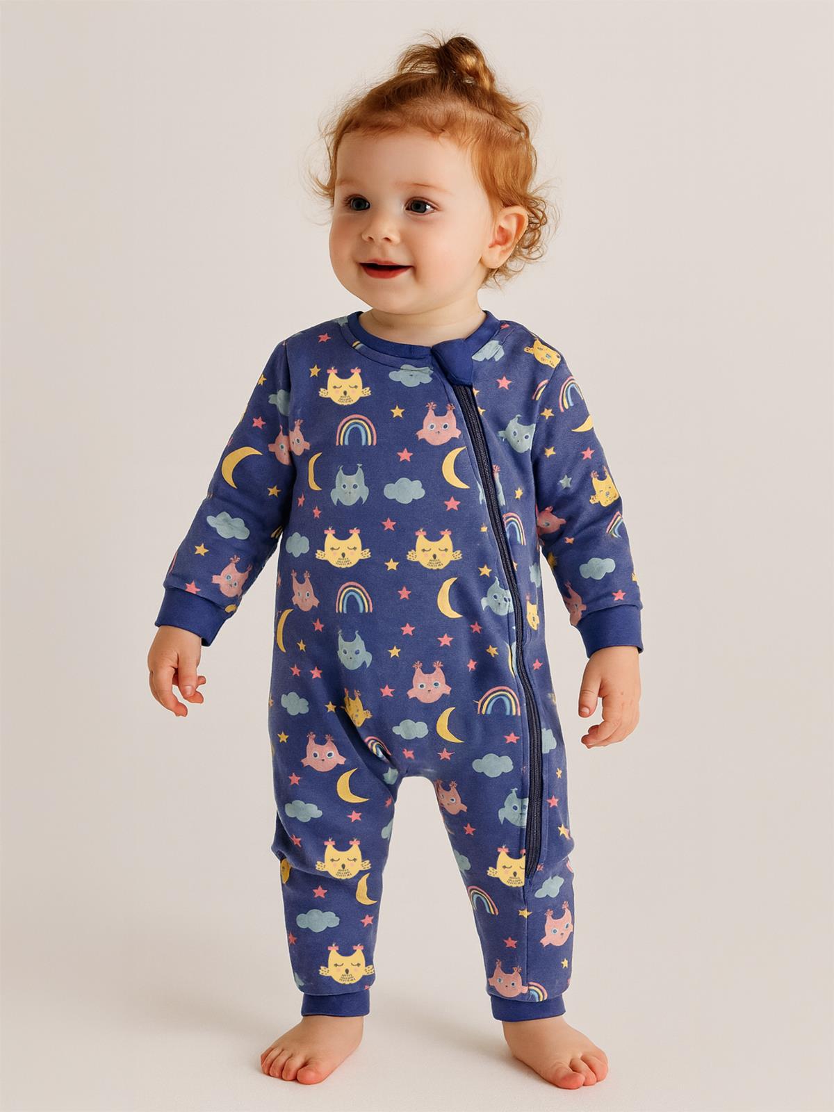 Civil Baby Gökkuşağı Empirme 90 Gr  Uyku Tulumu - Mavi