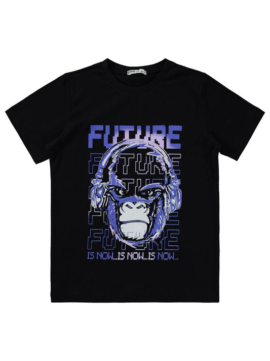 Civil Boys Future Baskılı 10-13 Yaş Pijama Takımı - Siyah
