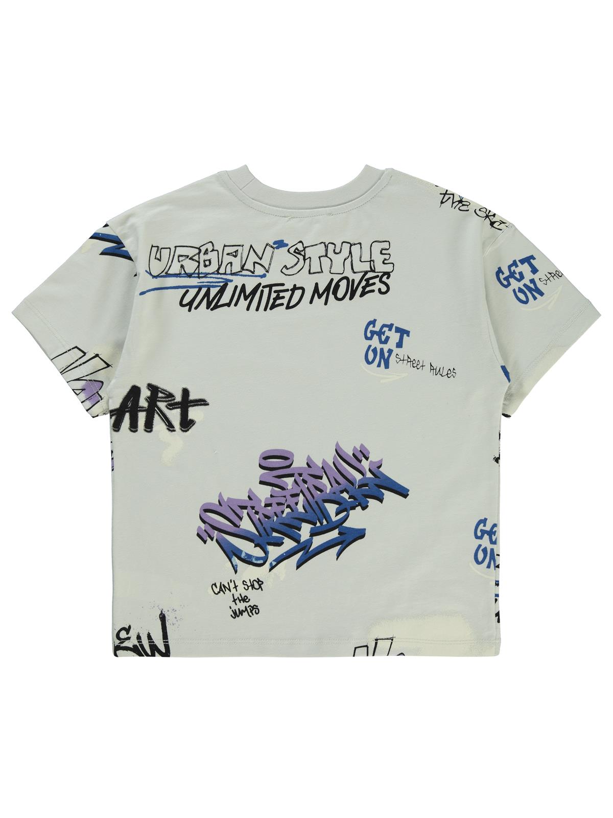 Civil Boys Street Style Emprime 6-9 Yaş Tişört - Gri
