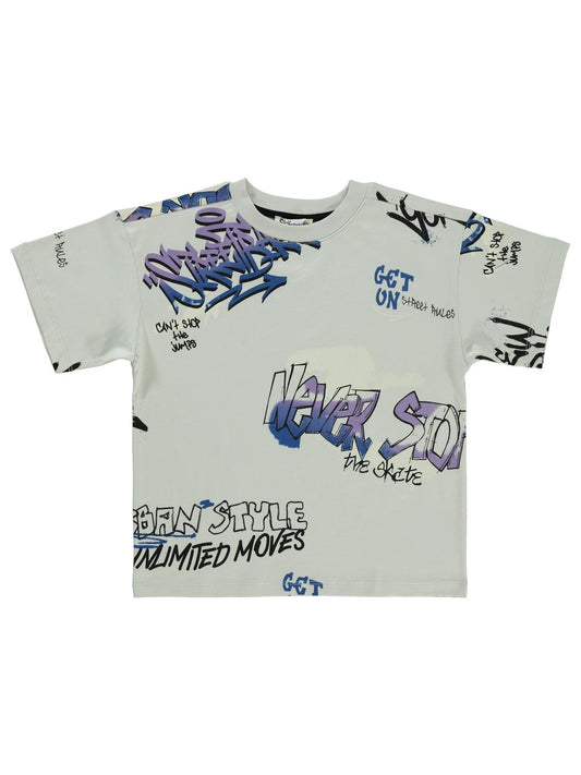 Civil Boys Street Style Emprime 6-9 Yaş Tişört - Gri
