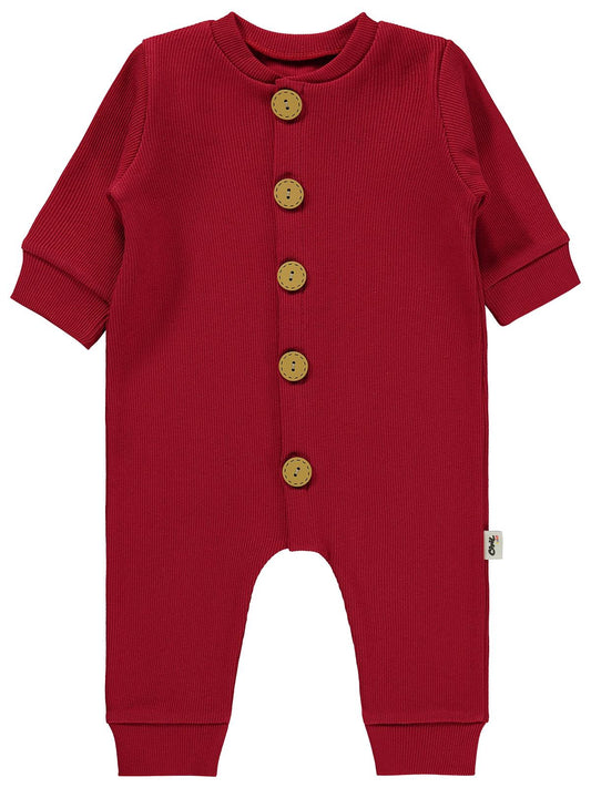 Civil Baby Düz Basic 1-6 Ay Tulum - Kırmızı
