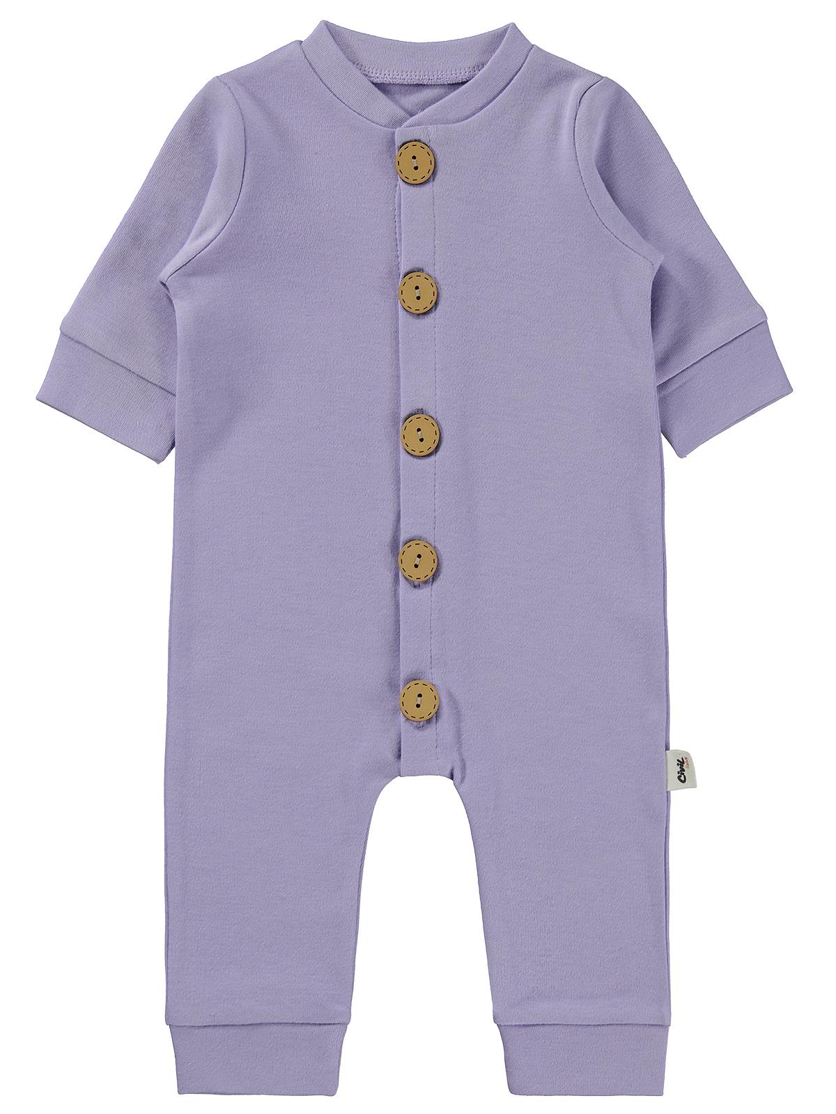 Civil Baby Düz Basic 1-6 Ay Tulum - Mavi