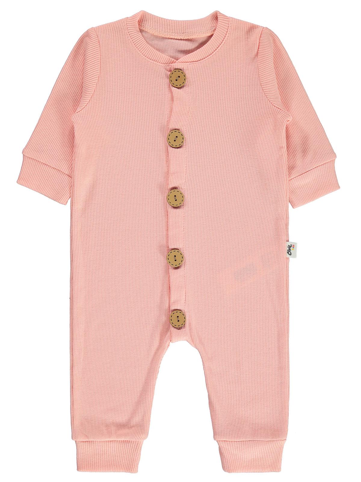 Civil Baby Düz Basic 1-6 Ay Tulum - Mavi