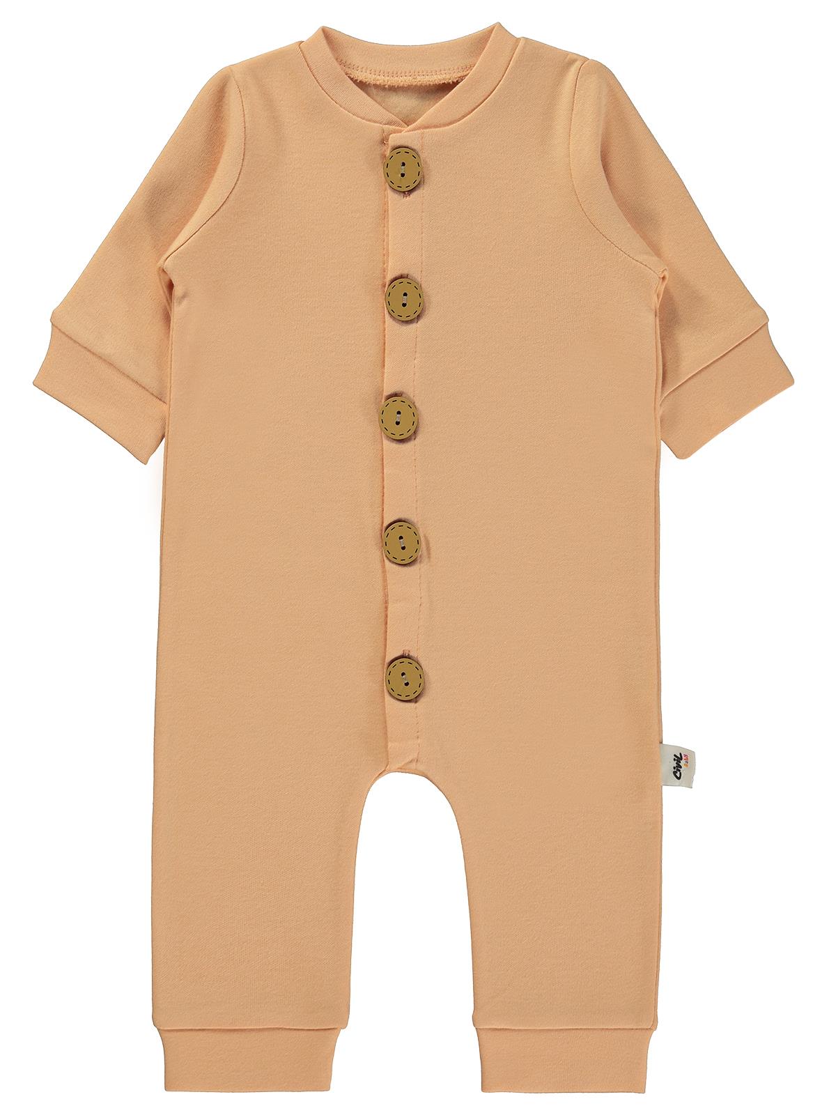 Civil Baby Düz Basic 1-6 Ay Tulum - Mavi