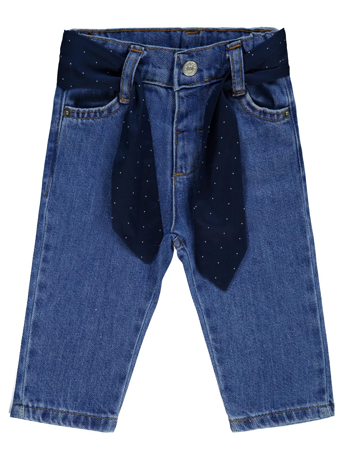 Civil Baby Beli Fırfırlı 6-18 Ay Pantolon - Mavi