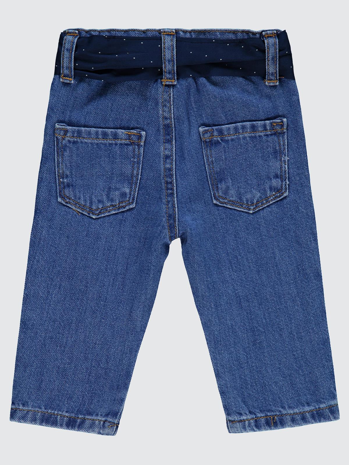 Civil Baby Beli Fırfırlı 6-18 Ay Pantolon - Mavi