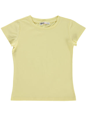 Civil Girls Basic 2-5 Yaş Tişört - Sarı