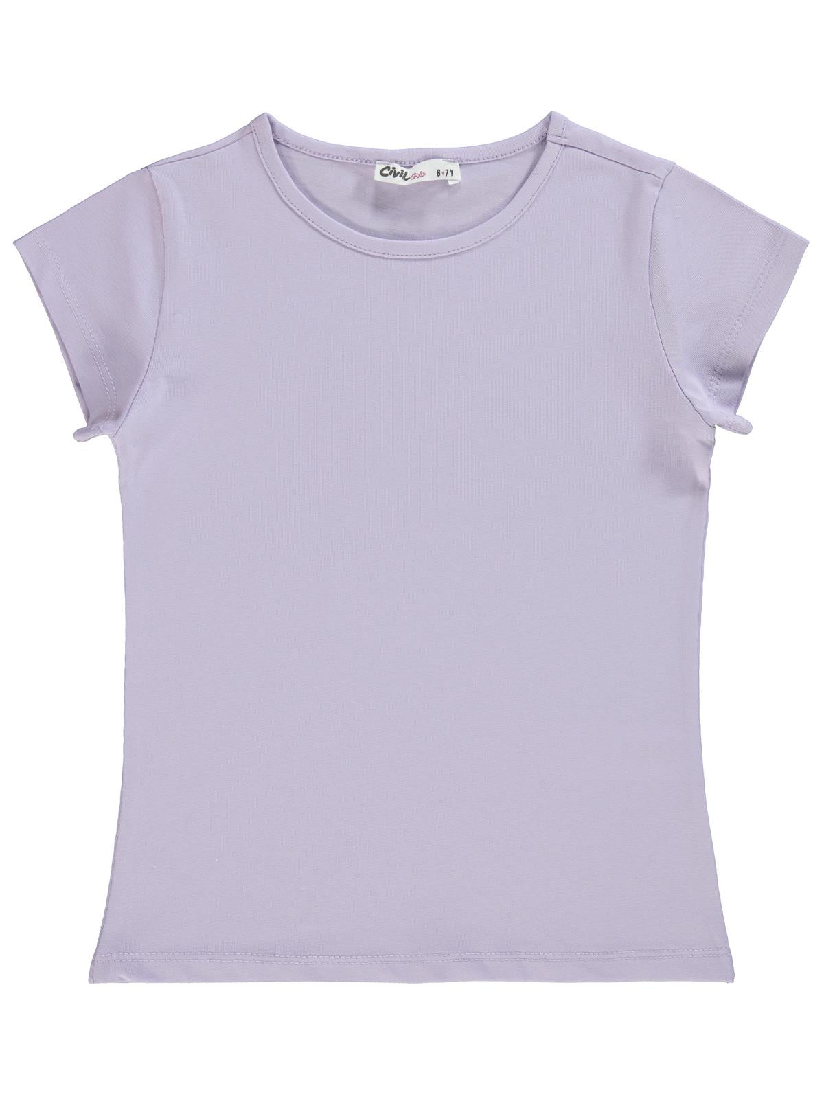 Civil Girls Basic 6-9 Yaş Tişört - Lila