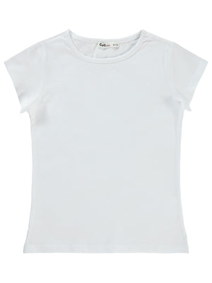 Civil Girls Basic 10-13 Yaş Tişört - Beyaz