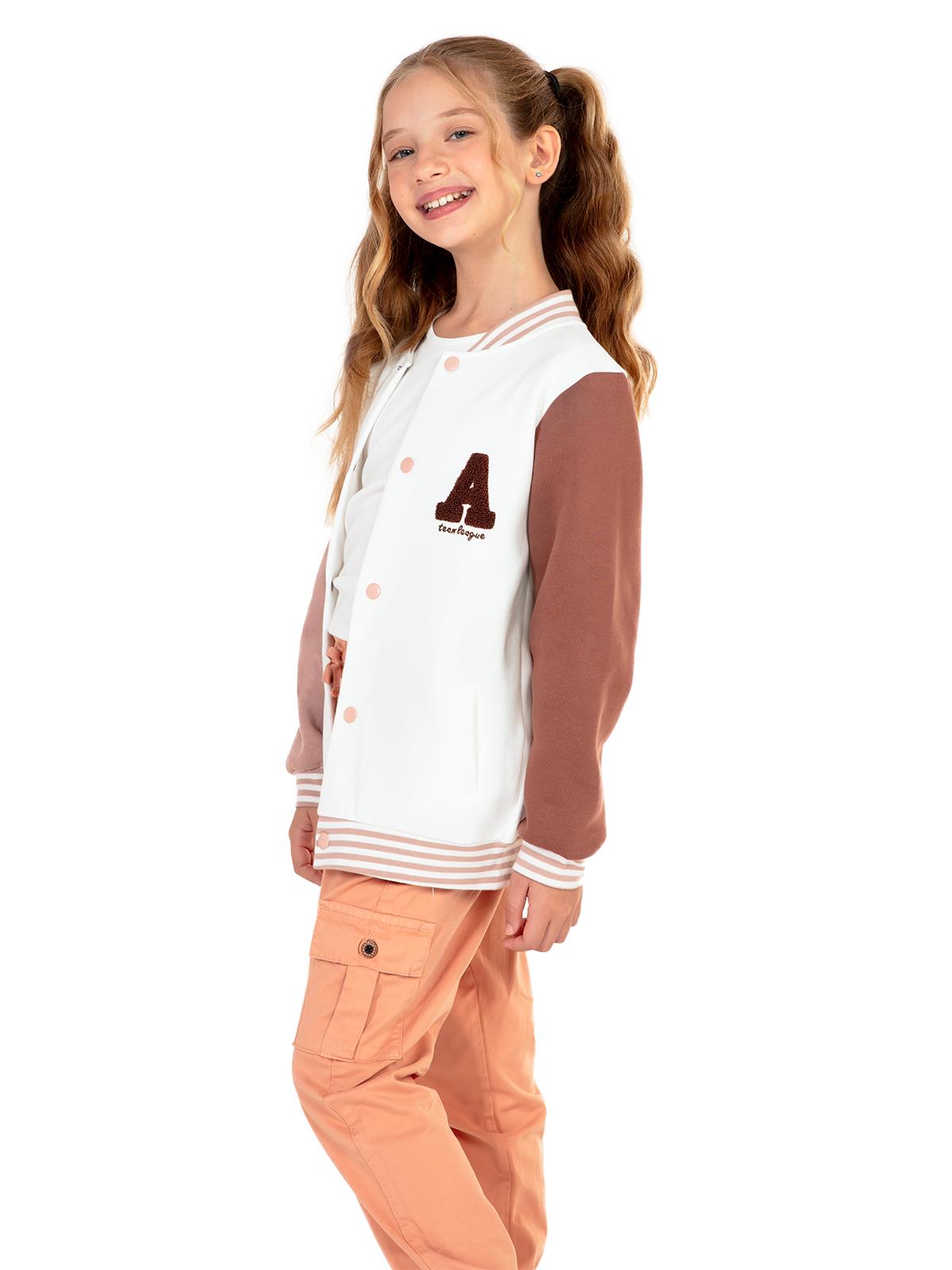 Civil Girls Basic 6-9 Yaş Tişört - Ekru