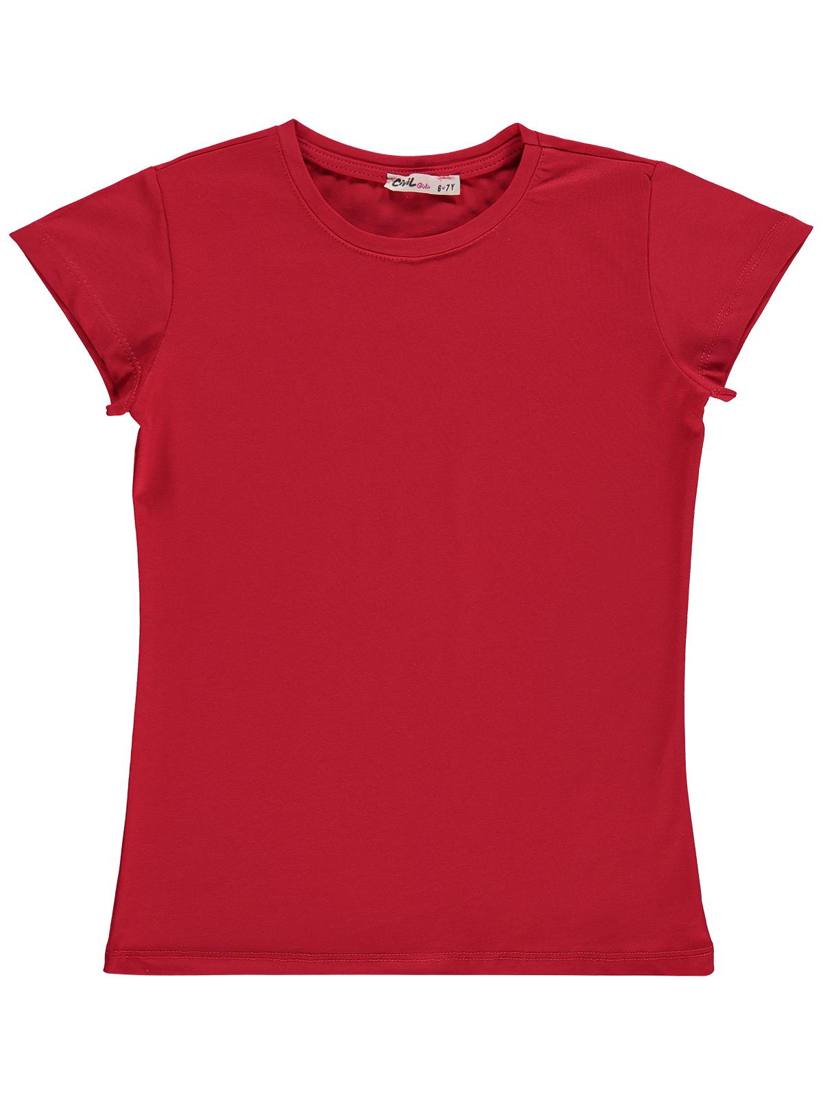 Civil Girls Basic 6-9 Yaş Tişört - Kırmızı