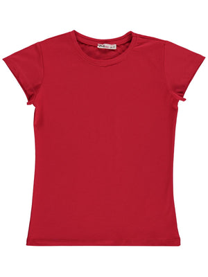 Civil Girls Basic 6-9 Yaş Tişört - Kırmızı