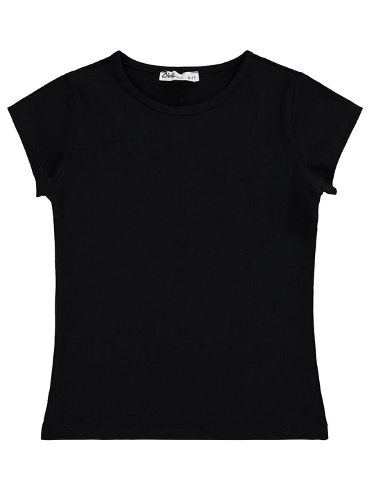 Civil Girls Basic 10-13 Yaş Tişört - Siyah