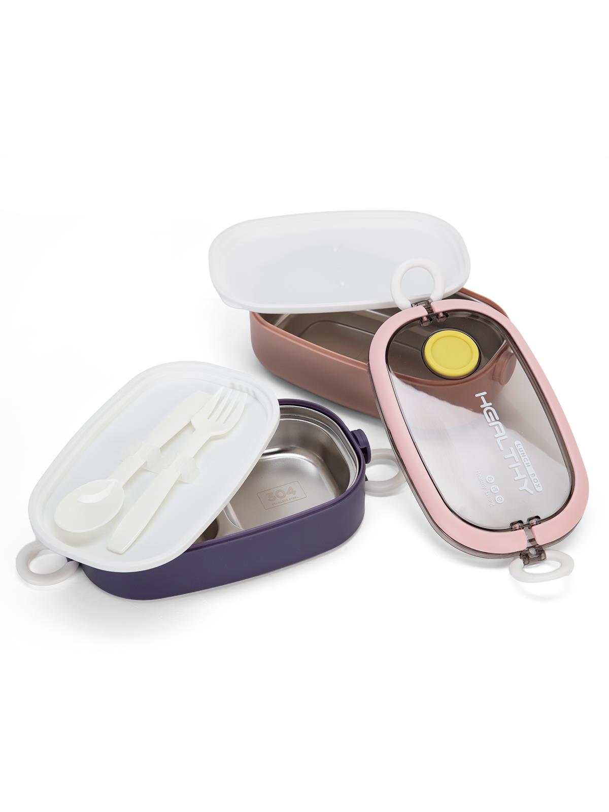 Vagonlife Paslanmaz Çelik Beslenme ve Yemek Kabı 900 ml - Pembe
