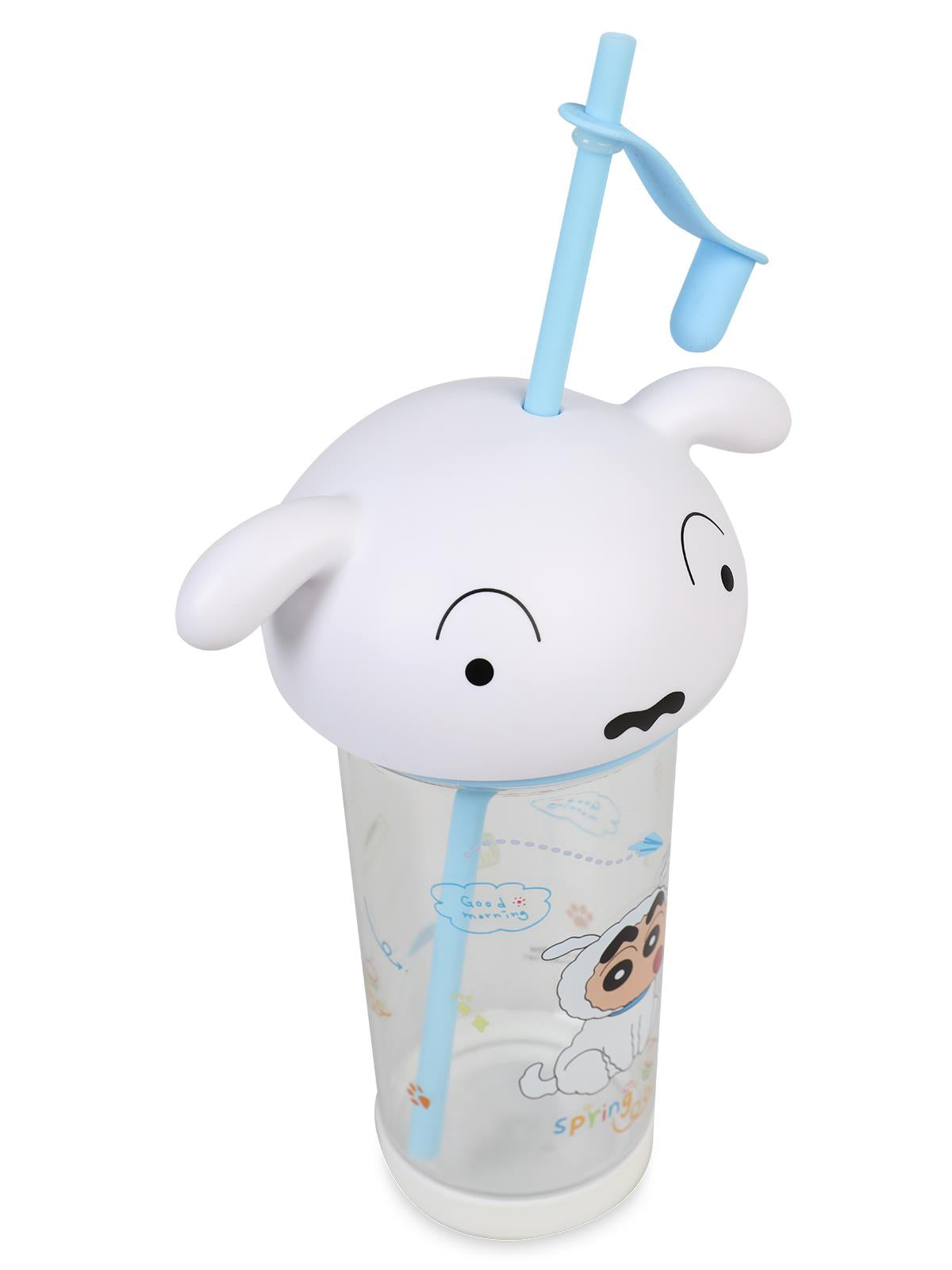 Vagonlife Crayon Shinchan Pipetli Matara 500 ml - Beyaz