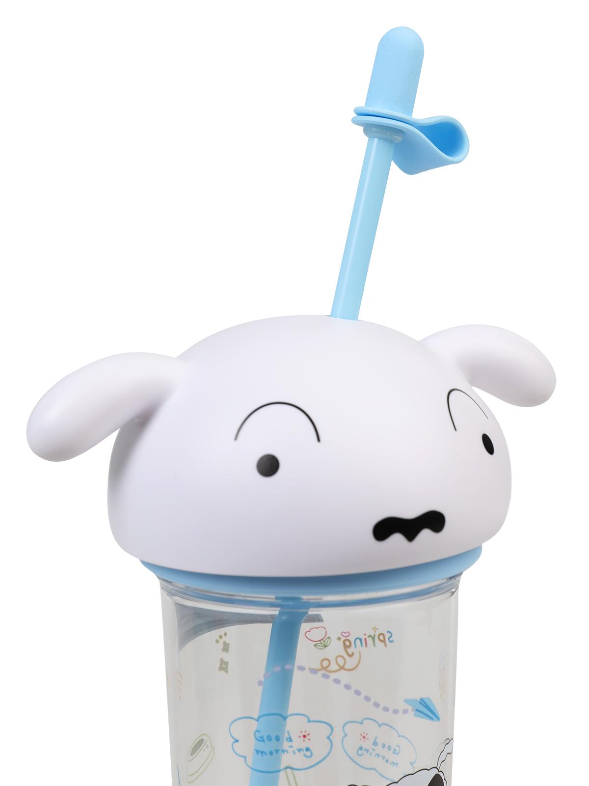 Vagonlife Crayon Shinchan Pipetli Matara 500 ml - Beyaz