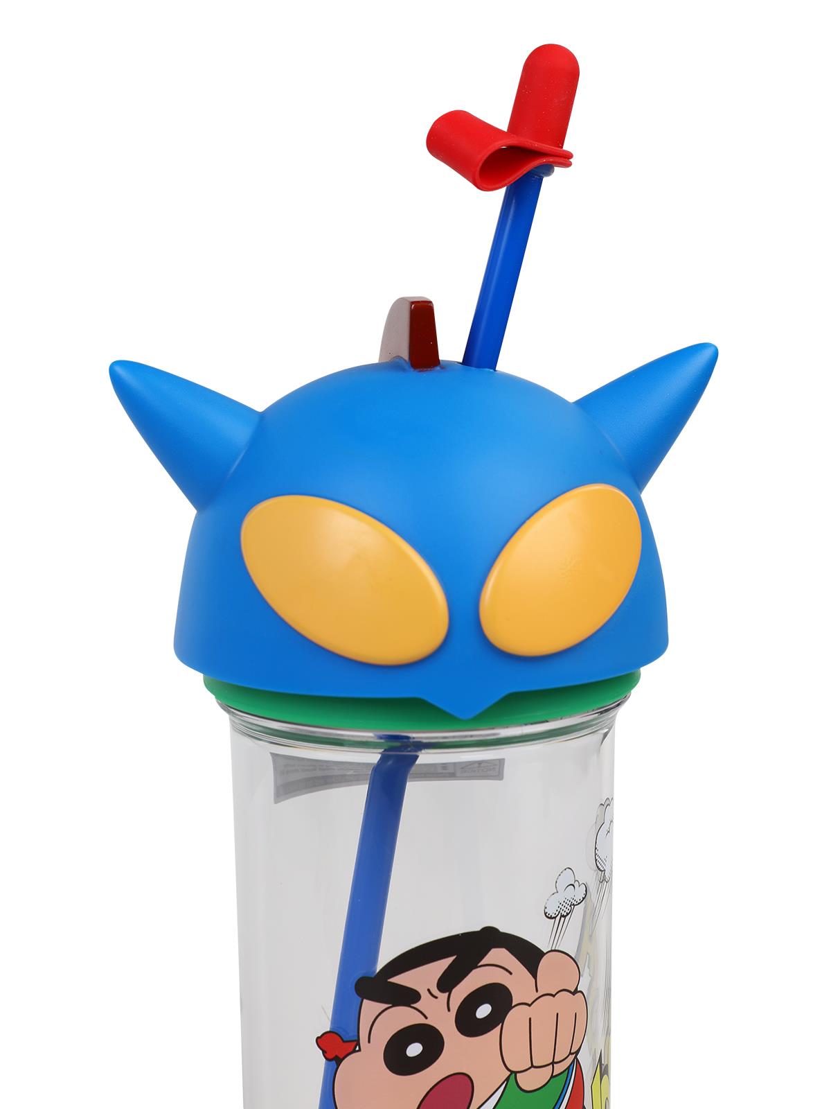 Vagonlife Crayon Shinchan Pipetli Matara 500 ml - Mavi