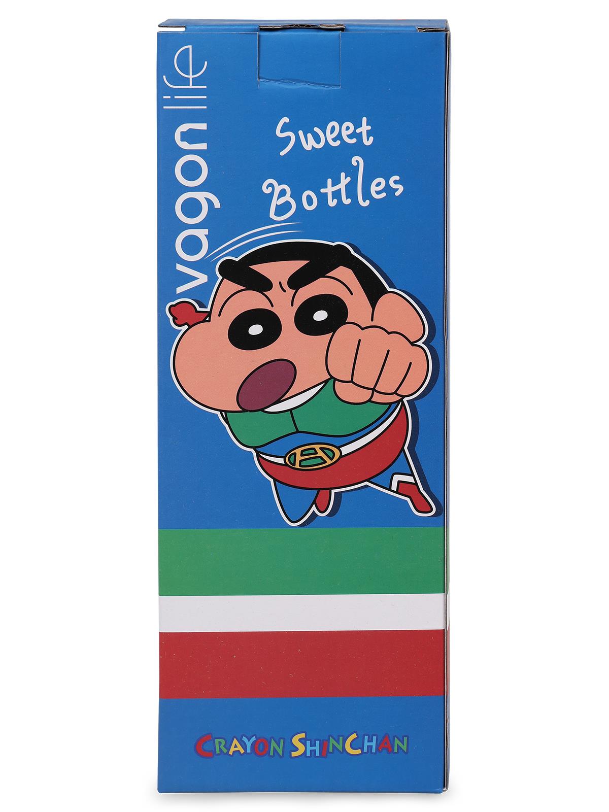 Vagonlife Crayon Shinchan Pipetli Matara 500 ml - Mavi