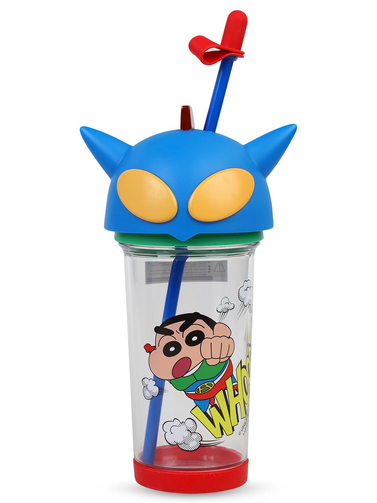 Vagonlife Crayon Shinchan Pipetli Matara 500 ml - Mavi