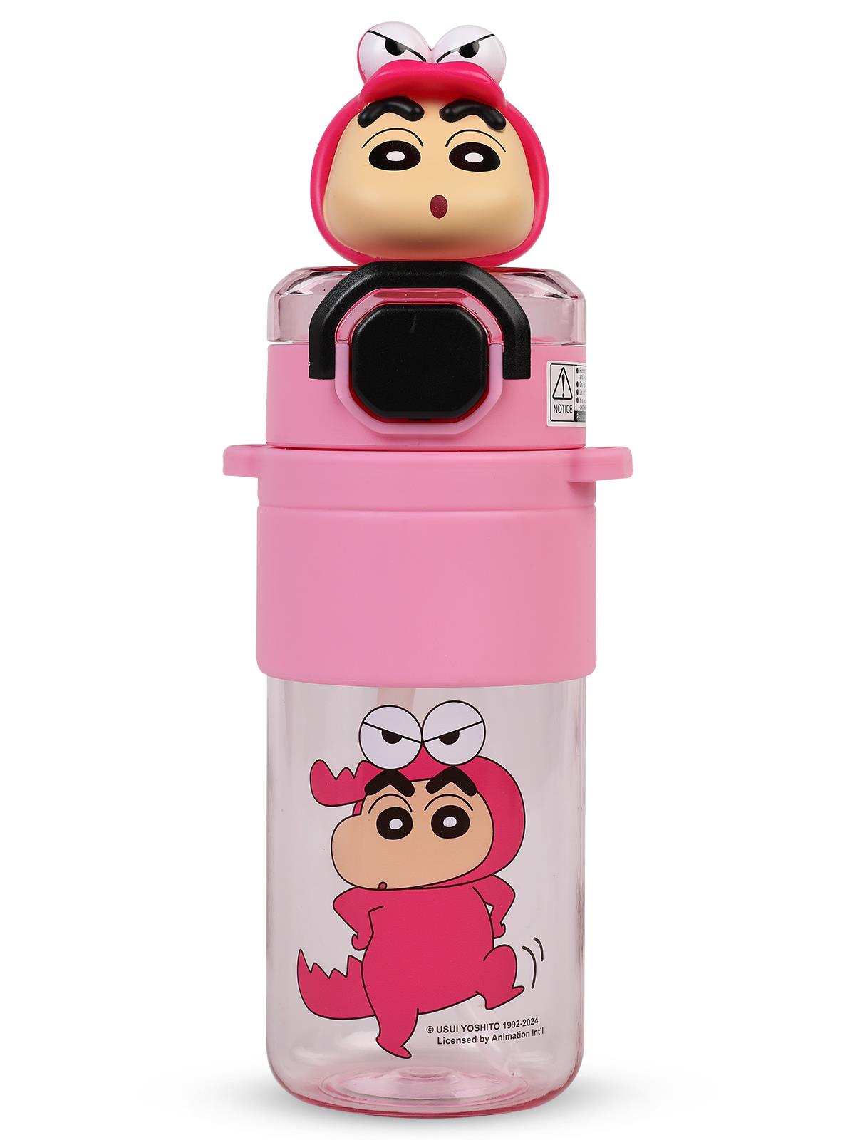 Vagonlife Crayon Shinchan Pipetli Matara 650 ml - Pembe