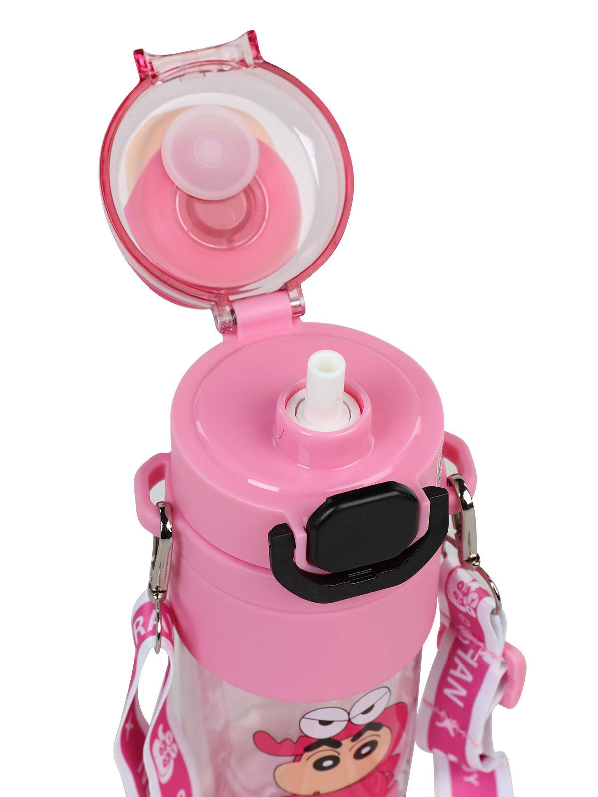 Vagonlife Crayon Shinchan Pipetli Matara 650 ml - Pembe