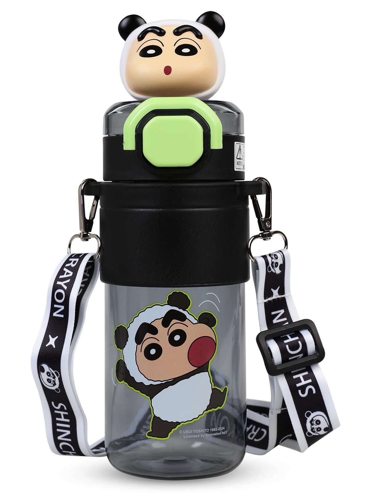 Vagonlife Crayon Shinchan Pipetli Matara 650 ml - Siyah