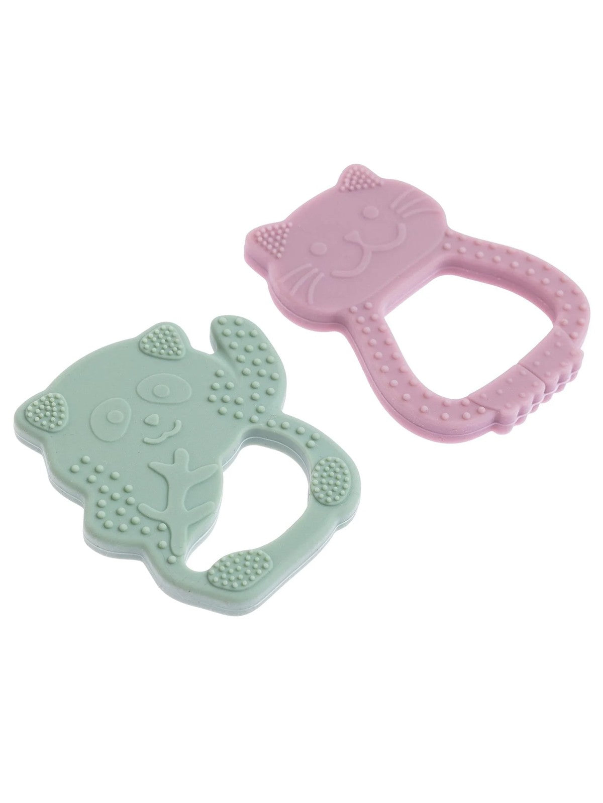 Pandısh Lila Panda & Pembe Kedi Diş Kaşıyıcı - Lila