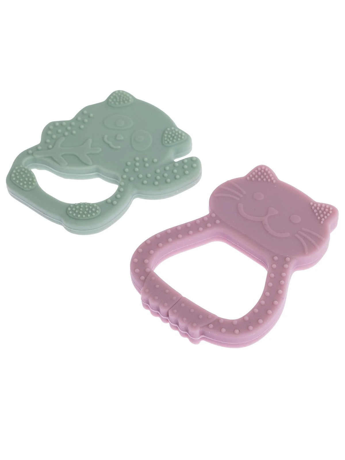 Pandısh Lila Panda & Pembe Kedi Diş Kaşıyıcı - Lila