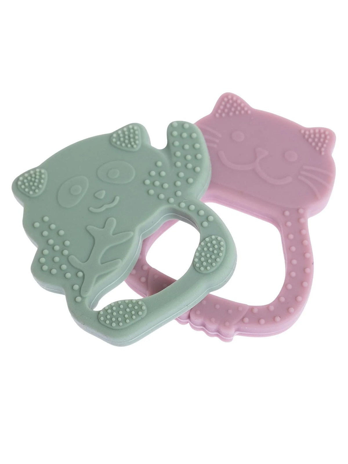 Pandısh Lila Panda & Pembe Kedi Diş Kaşıyıcı - Lila