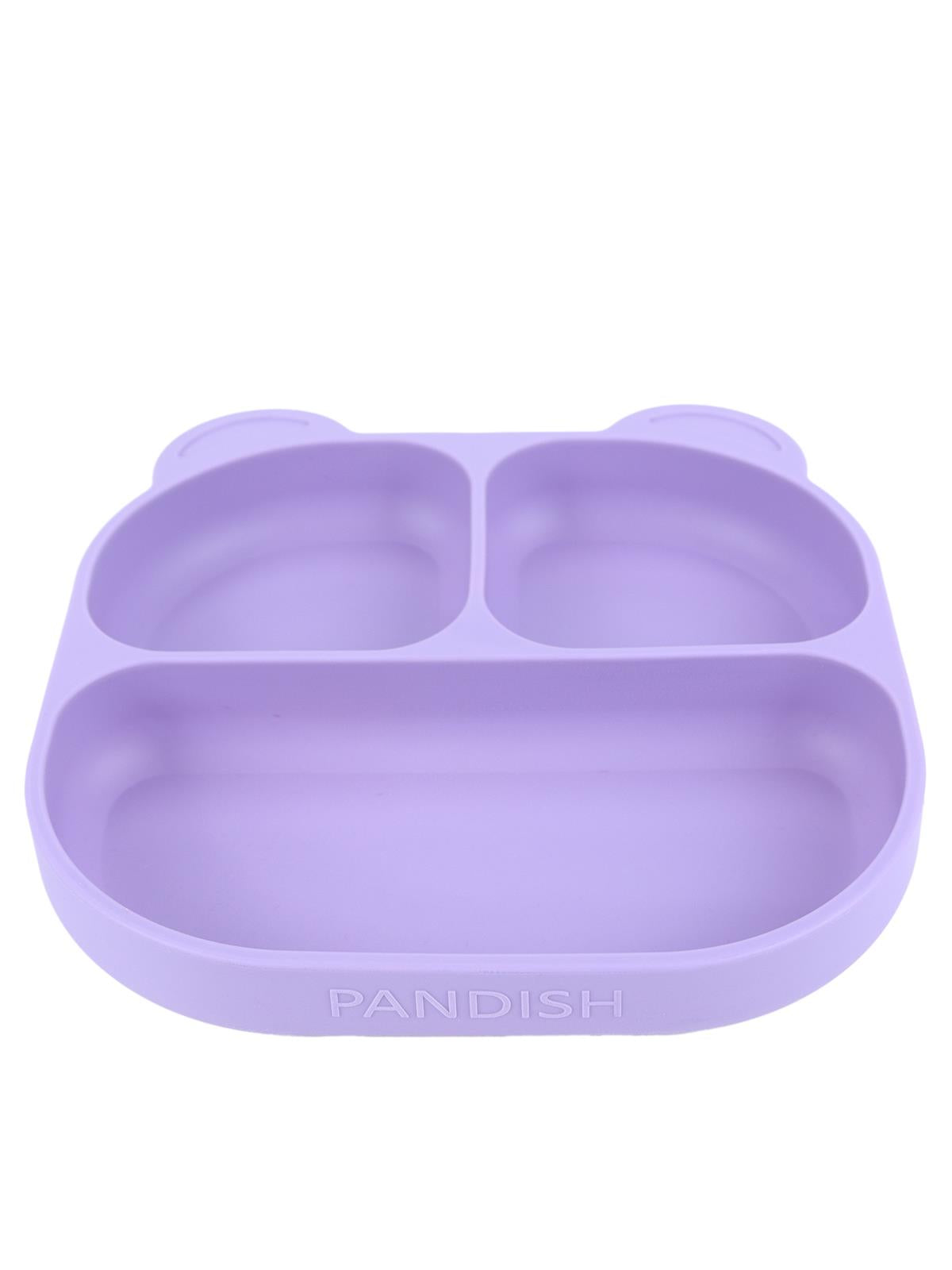 Pandish Vakum Tabanlı Silikon Mama Tabağı - Lila
