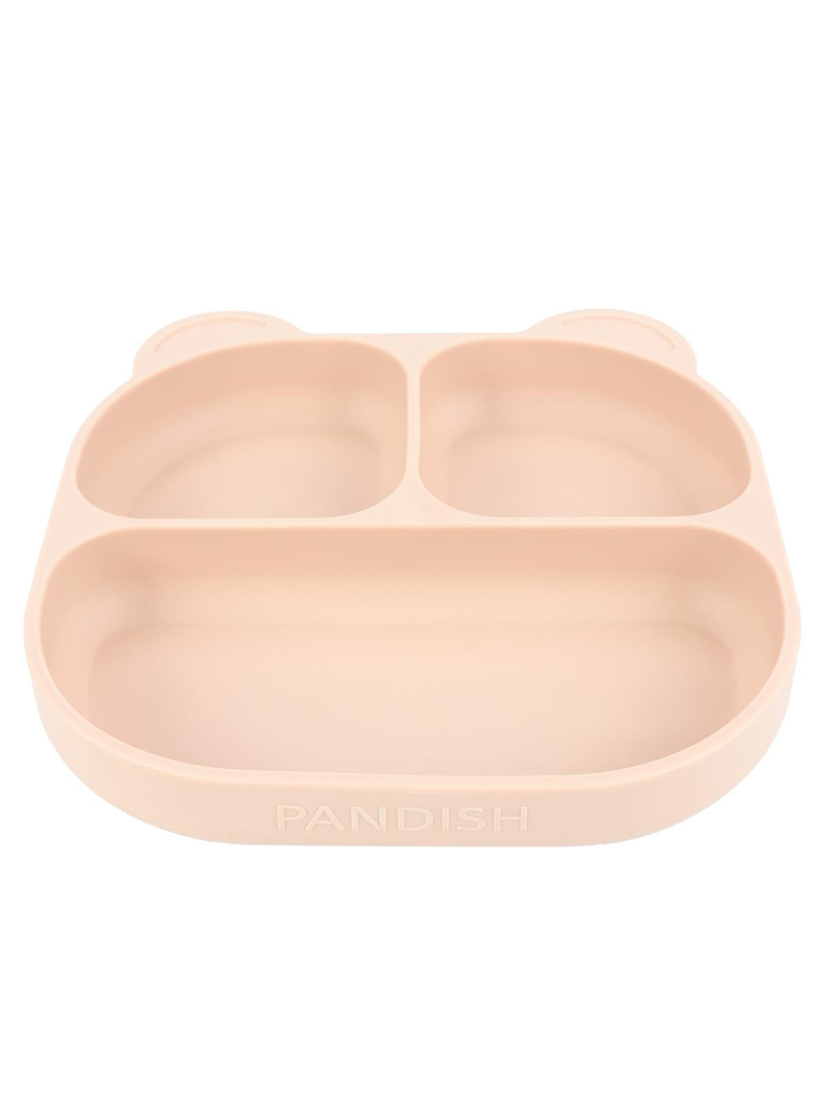 Pandish Vakum Tabanlı Silikon Mama Tabağı - Pembe