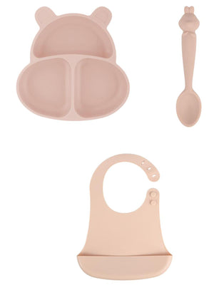 Pandish Huppo Beslenme Seti 3'lü - Pembe