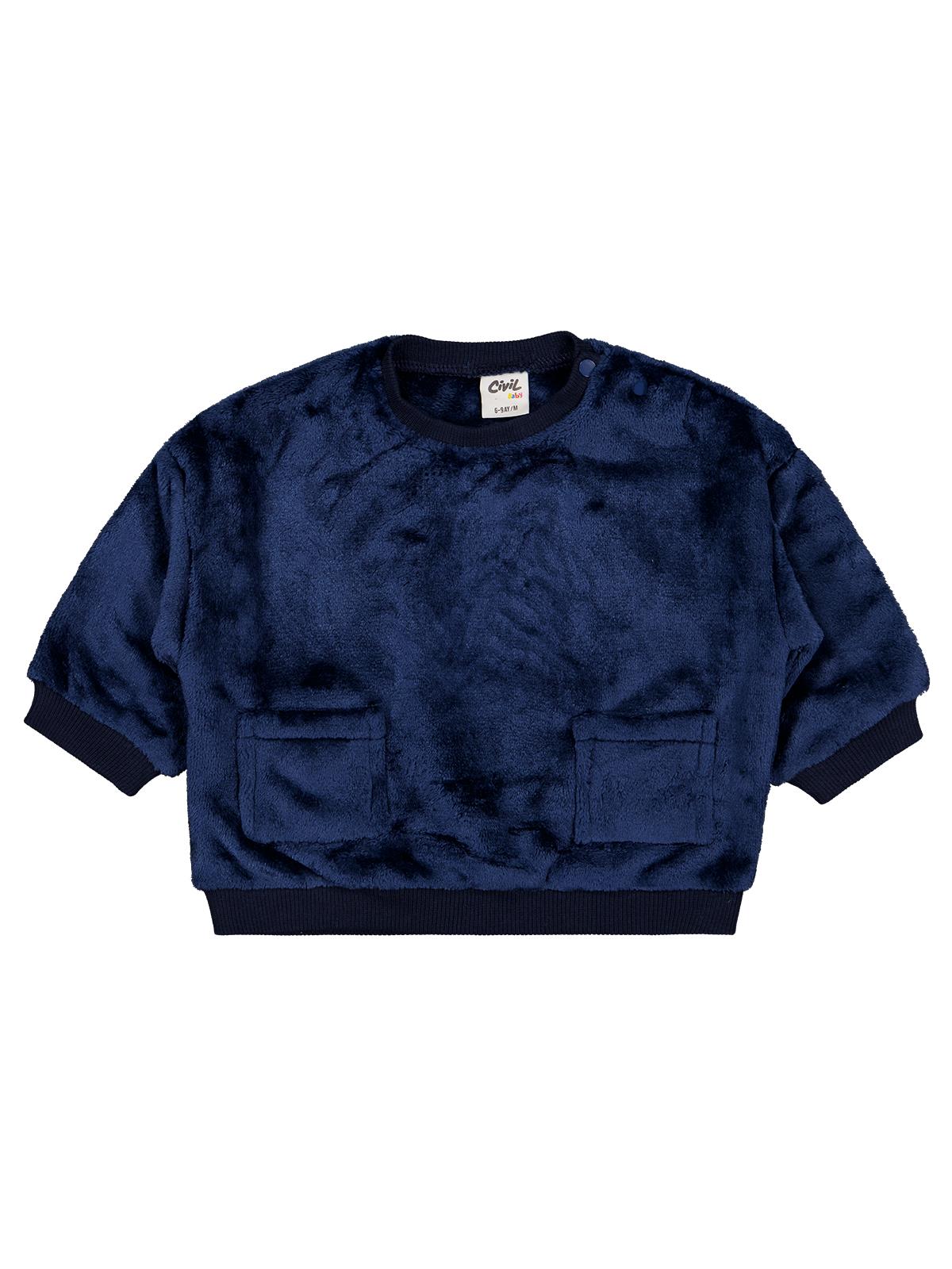 Civil Baby Çift Cep 6-18 Ay Sweatshirt - Lacivert