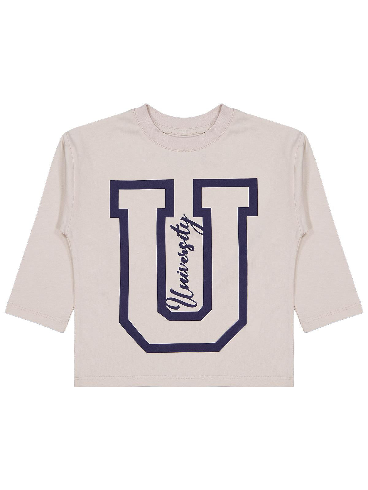 Civil Boys Unıversıty Baskılı 2-5 Yaş Sweatshirt - Bej