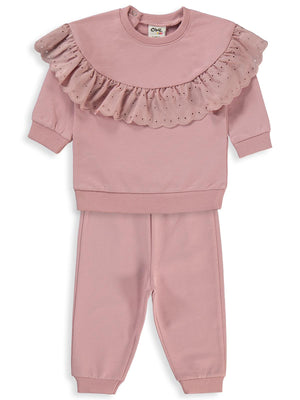 Civil Baby Brodeli 6-18 Ay Takım - Pembe