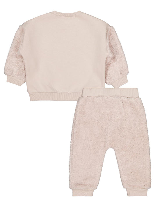 Civil Baby Kalp Nakışlı 6-18 Ay Takım - Bej