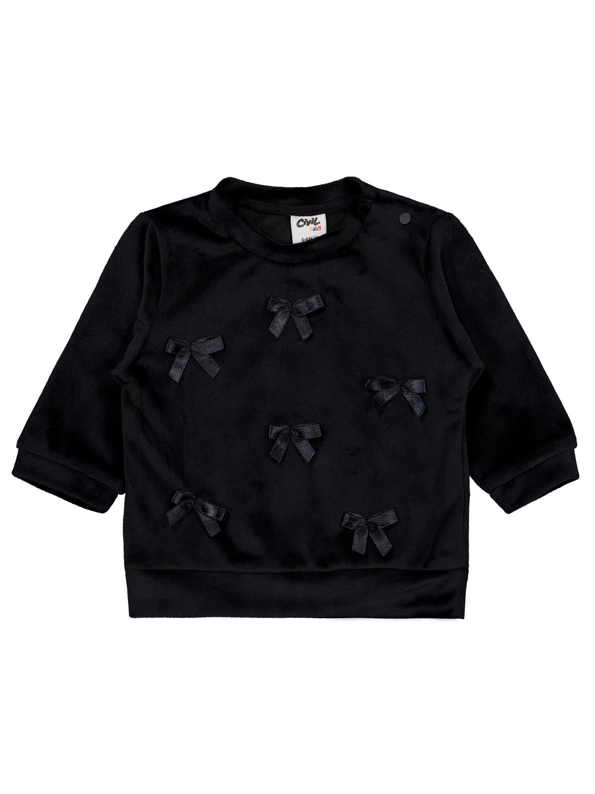 Civil Baby Fiyonklu 6-18 Ay Sweatshirt - Pembe