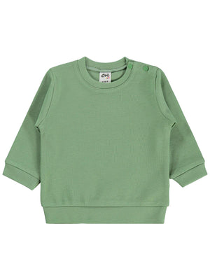 Civil Baby Düz Basic 6-18 Ay Sweatshirt - Haki