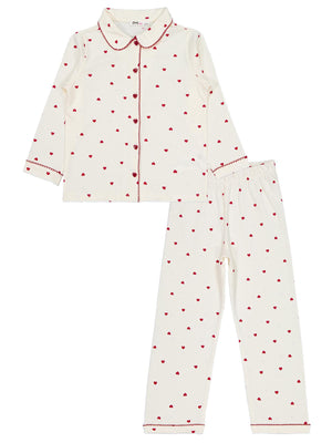 Civil Girls Kalpli 6-9 Yaş Pijama Takımı - Ekru