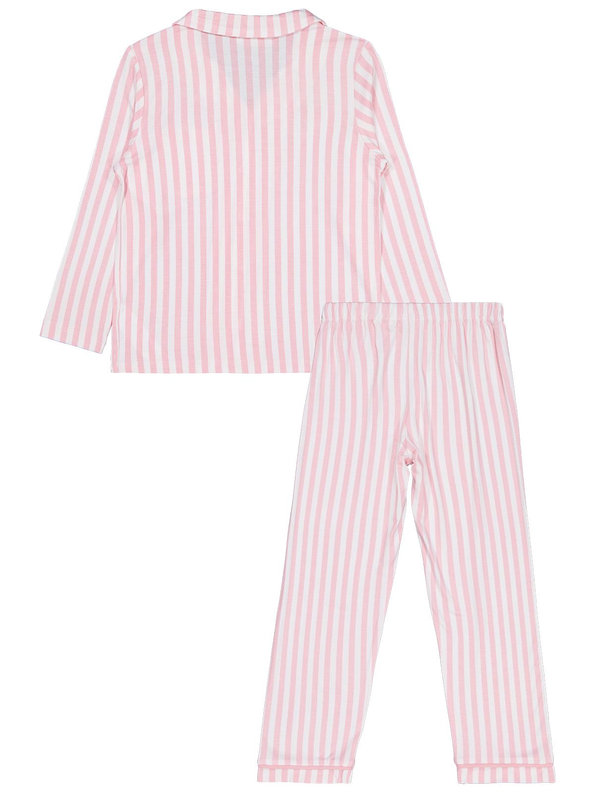 Civil Girls Çizgili 10-13 Yaş Pijama Takımı - Pembe