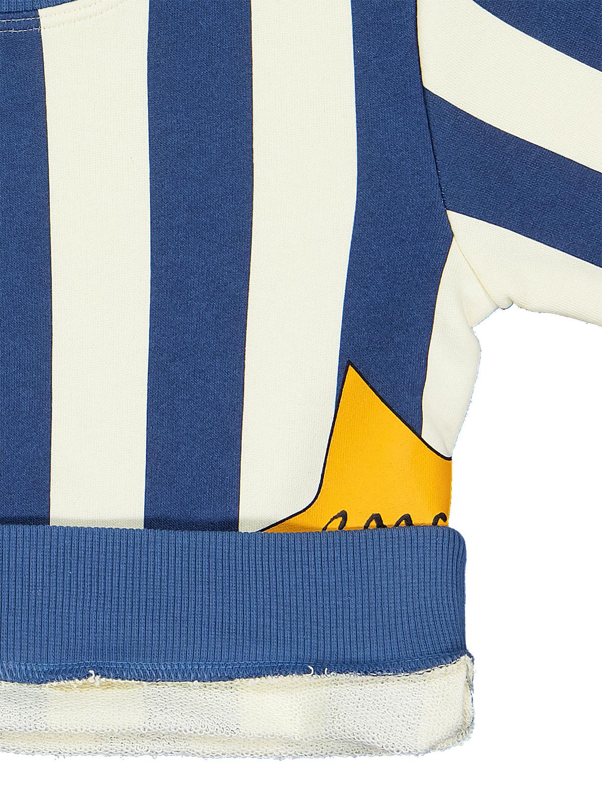 Civil Boys Çizgili Yıldız Baskılı 2-5 Yaş Sweatshirt - Mavi